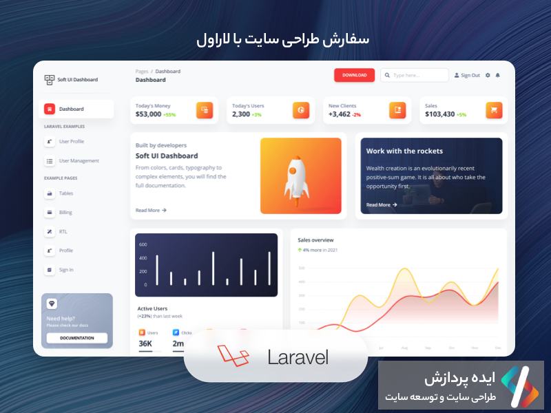 سفارش طراحی سایت با لاراول